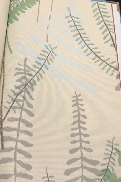 wallpaper ใบไม้ ขนสัตว์  ม้วนปกติ 1 ม้วน 5 ตารางเมตร กว้าง 53 cm ยาว 10 m  idm