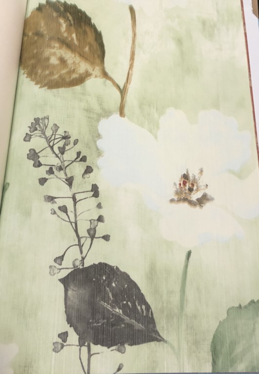 wallpaper ใบไม้ ขนสัตว์  ม้วนปกติ 1 ม้วน 5 ตารางเมตร กว้าง 53 cm ยาว 10 m  idm