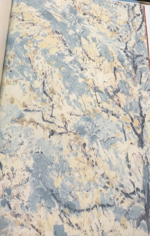 wallpaper ใบไม้ ขนสัตว์  ม้วนปกติ 1 ม้วน 5 ตารางเมตร กว้าง 53 cm ยาว 10 m  idm