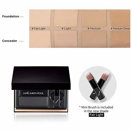 *พร้อมส่ง*Jung Saem Mool Essential Star Concealer Foundation SPF30/PA++15 g. + 4.5 g. รองพื้นและคอนซีลเลอร์ที่มาในตลับเดียว เพื่อสามารถปรับเทคเจอร์ของเนื้อรองพื้นได้ดั่งใจต้องการ ออกแบบโดยผู้เชี่ยวชาญด้านการแต่งหน้าของ K-Beauty เพิ่มความสะดวกในการใช้งาน ด