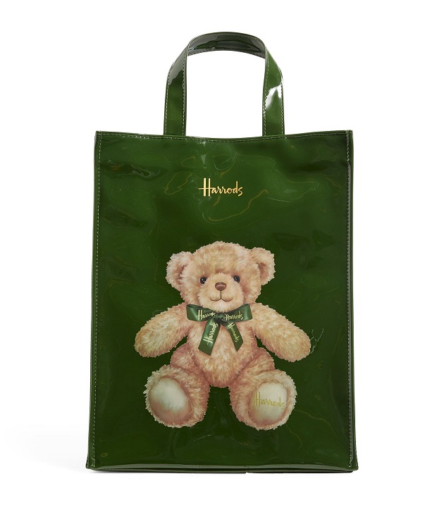 Harrods ไซส์ M  รุ่น Jacob Bear Medium Shopper Bag  (กระดุม)***พร้อมส่ง