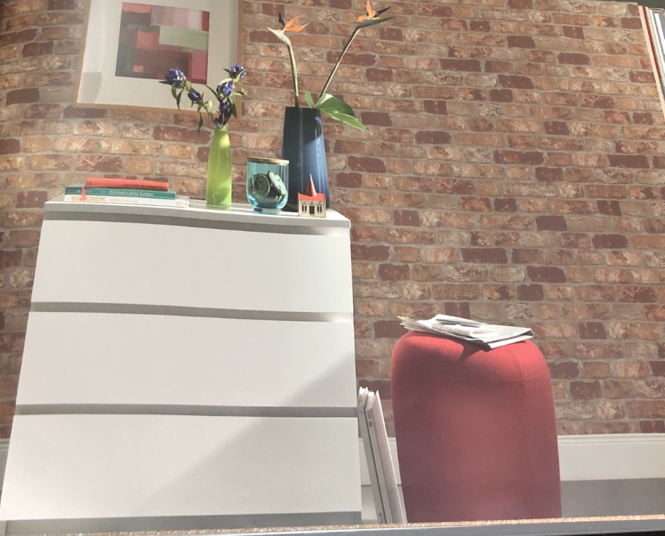 wallอิฐ หินไม้2 3D เนื้อวอลสาก ด้าน เสมือนจริง  ยาว10ม. กว้าง53ซม ม้วน5ตรม edu