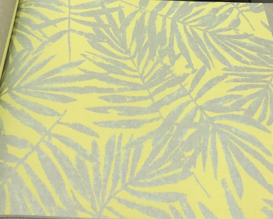 wallpaper ใบไม้ ขนสัตว์  ม้วนปกติ 1 ม้วน 5 ตารางเมตร กว้าง 53 cm ยาว 10 m  edu