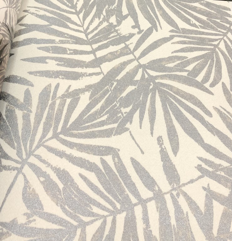 wallpaper ใบไม้ ขนสัตว์  ม้วนปกติ 1 ม้วน 5 ตารางเมตร กว้าง 53 cm ยาว 10 m  edu