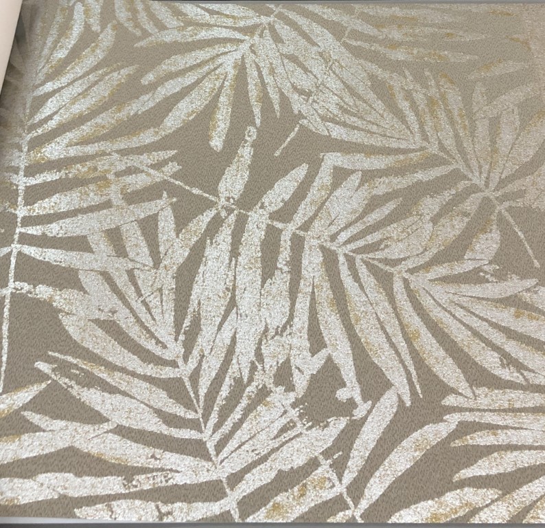 wallpaper ใบไม้ ขนสัตว์  ม้วนปกติ 1 ม้วน 5 ตารางเมตร กว้าง 53 cm ยาว 10 m  edu