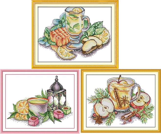 Afternoon tea (ไม่พิมพ์/พิมพ์ลาย)