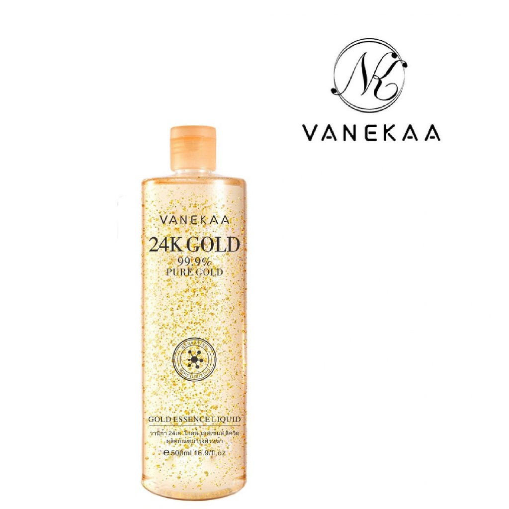 วานีก้า vanekaa 24k gold น้ำตบบำรุงผิวหน้าปลุกพลังความชุ่มชื้นให้ผิวช่วยฟื้นฟูและซ่อมแซมผิวได้ดียิ่งขึ้นซึมซาบเข้าสู่ชั้นผิวได้อย่างรวดเร็ว บรรเทาอาการผิวแห้ง