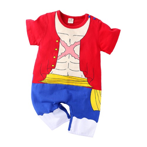 7C36 ชุดเด็กเล็ก ชุดลูฟี่ ของขวัญเยี่ยมคลอด ชุดวันพีซ Baby Luffy - Onepiece
