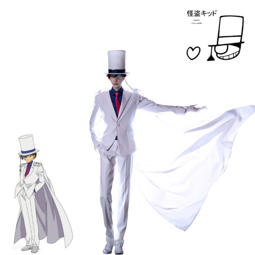 7C3 จอมโจรคิด คุโรบะ ไคโตะ ยอดนักสืบจิ๋วโคนัน โคนัน Kid the Phantom Thief Kuroba Kaito Conan Costume