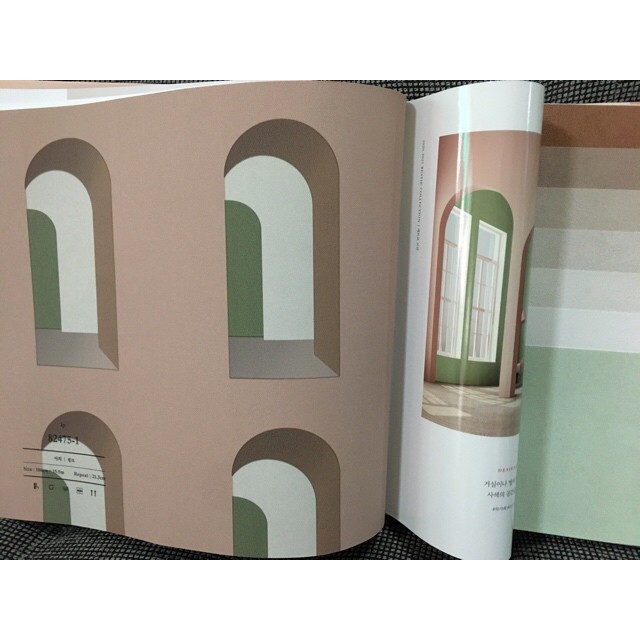 WALLเกาหลี ม้วนใหญ่ 15ตรม กว้าง1.06ม ยาว15.6มab