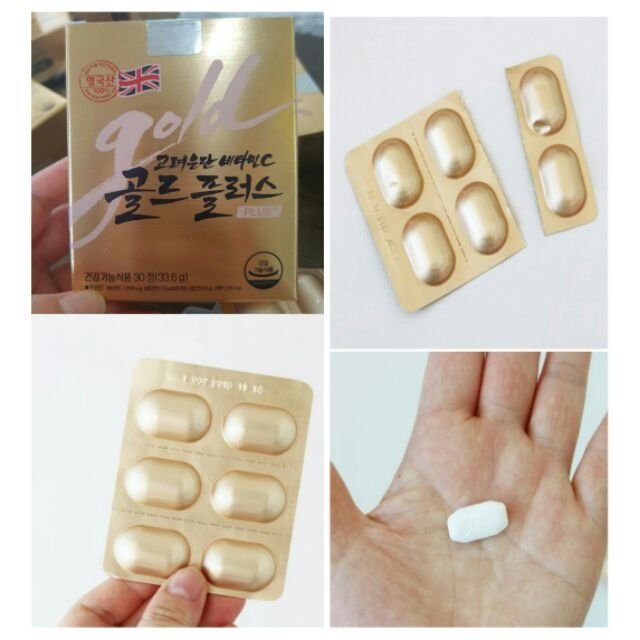 KOREA EUNDAN  Vitamin C Gold Plus กินเม็ดเดียวก็ไม่ต้องไปซื้อวิตามินอีก 3 ตัวเพราะใน 1 เม็ดใส่มาครบ กินอันนี้ไปแล้วแบบเห็นผลได้ดีมาก โดยเฉพาะเรื่อง  ผมร่วงและคล้ำแดด วิตามินซีเกรดพรีเมี่ยมจากโคเรียอึนดัน