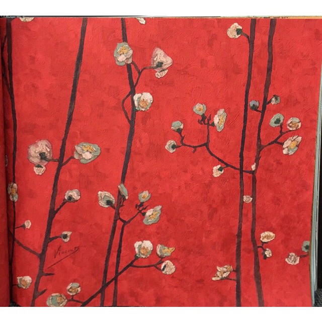 wallpaper Van gogh ลิขสิทธิ์แท้ ยาว 10ม  กว้าง53ซม ม้วน 5ตรม 