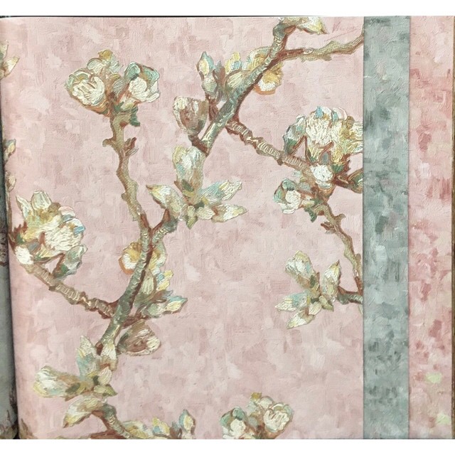 wallpaper Van gogh ลิขสิทธิ์แท้ ยาว 10ม  กว้าง53ซม ม้วน 5ตรม 