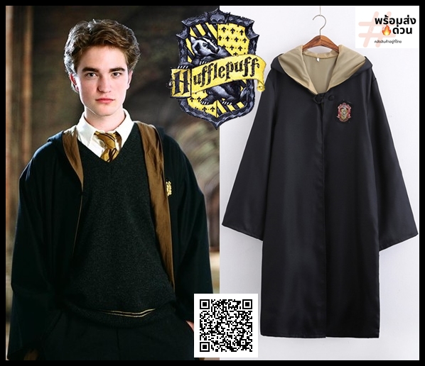 ++พร้อมส่ง++ชุดคลุมบ้านฮัฟเฟิลพัฟ (Hufflepuff)  แห่งฮอกวอตส์ ชุดคลุมแฮรี่พอตเตอร์