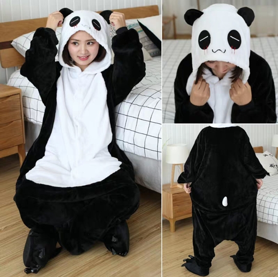 7C82 ชุดมาสคอต ชุดนอน ชุดแฟนซี หมีแพนด้า Mascot Panda Bear Costumes