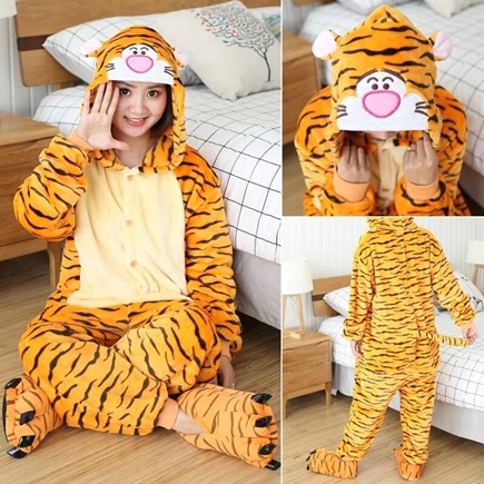 7C91 ชุดมาสคอต ชุดนอน ชุดแฟนซี เสือ ทิกเกอร์ Mascot Tigger Costumes