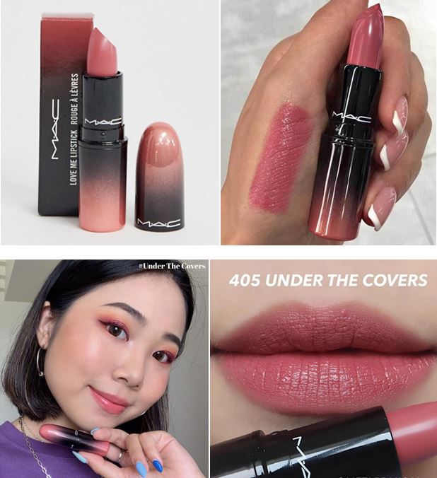 MAC Love Me Lipstick #Under the Covers ลิปสติกคอลเลกชั่นใหม่ล่าสุดที่มอบเนื้อสัมผัสซาตินสุดเนียนนุ่มด้วยสูตรบางเบาดุจอากาศให้สัมผัสแบบครีมนุ่มลื่นพร้อมการบำรุงริมฝีปากในตัว ด้วยสารสกัดจากออยล์ธรรมชาติอีมอลเลี่ยนต์ออยล์และเอสเทอร์อ