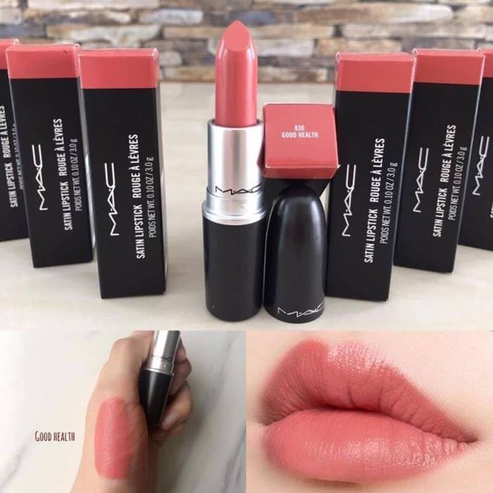 MAC Love Me Lipstick #Good Health ลิปสติกคอลเลกชั่นใหม่ล่าสุดที่มอบเนื้อสัมผัสซาตินสุดเนียนนุ่มด้วยสูตรบางเบาดุจอากาศให้สัมผัสแบบครีมนุ่มลื่นพร้อมการบำรุงริมฝีปากในตัว ด้วยสารสกัดจากออยล์ธรรมชาติอีมอลเลี่ยนต์ออยล์และเอสเทอร์อ