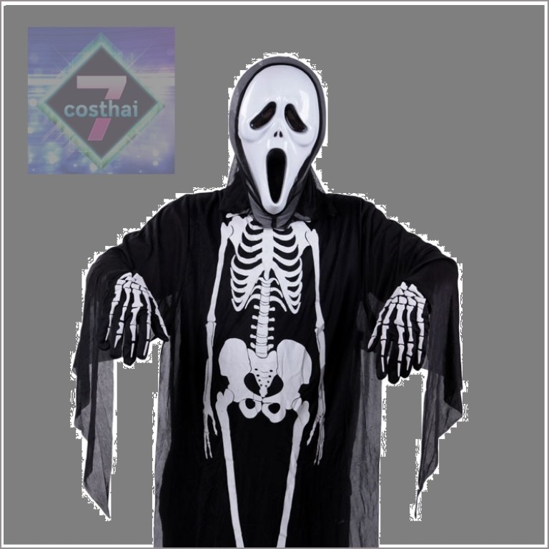 7C123 ชุดเด็ก ผีสครีม หวีดสยอง Scream Ghost Costumes