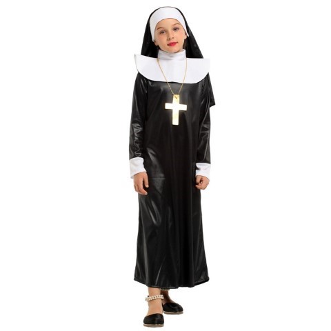 7C130 ชุดเด็ก ชุดแม่ชี พร้อมสร้อยกางเขน The Nun Costumes