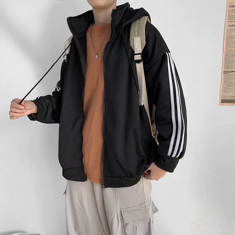 เสื้อแขนยาวแฟชั่น เสื้อกันหนาวมีฮู้ด เสื้อแขนยาวผู้ชาย