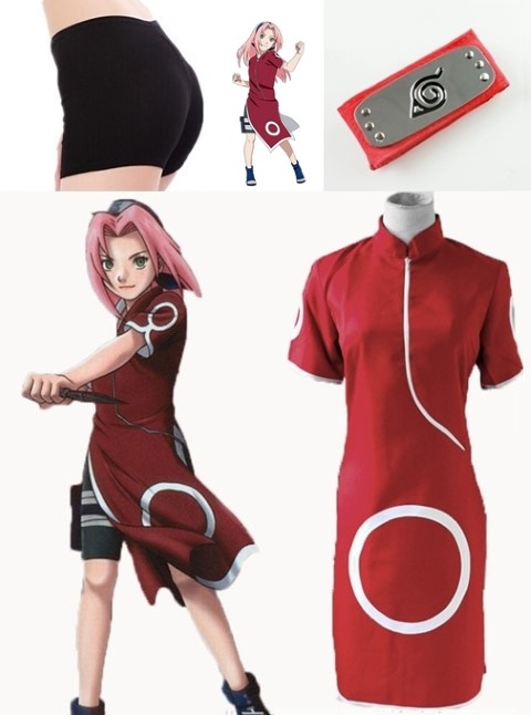 7C136 ชุดซากุระ ฮารุโนะ ซากุระ จากการ์ตูน นารูโตะ นินจาจอมคาถาHaruno Sakura Naruto Costumes