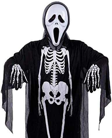 ++พร้อมส่ง++หน้ากาก+ชุด+ถุงมือ ชุดผี ผีสครีม ผีScream หวีดสุดขีด ผีหวีดสยอง Ghost Face Costume