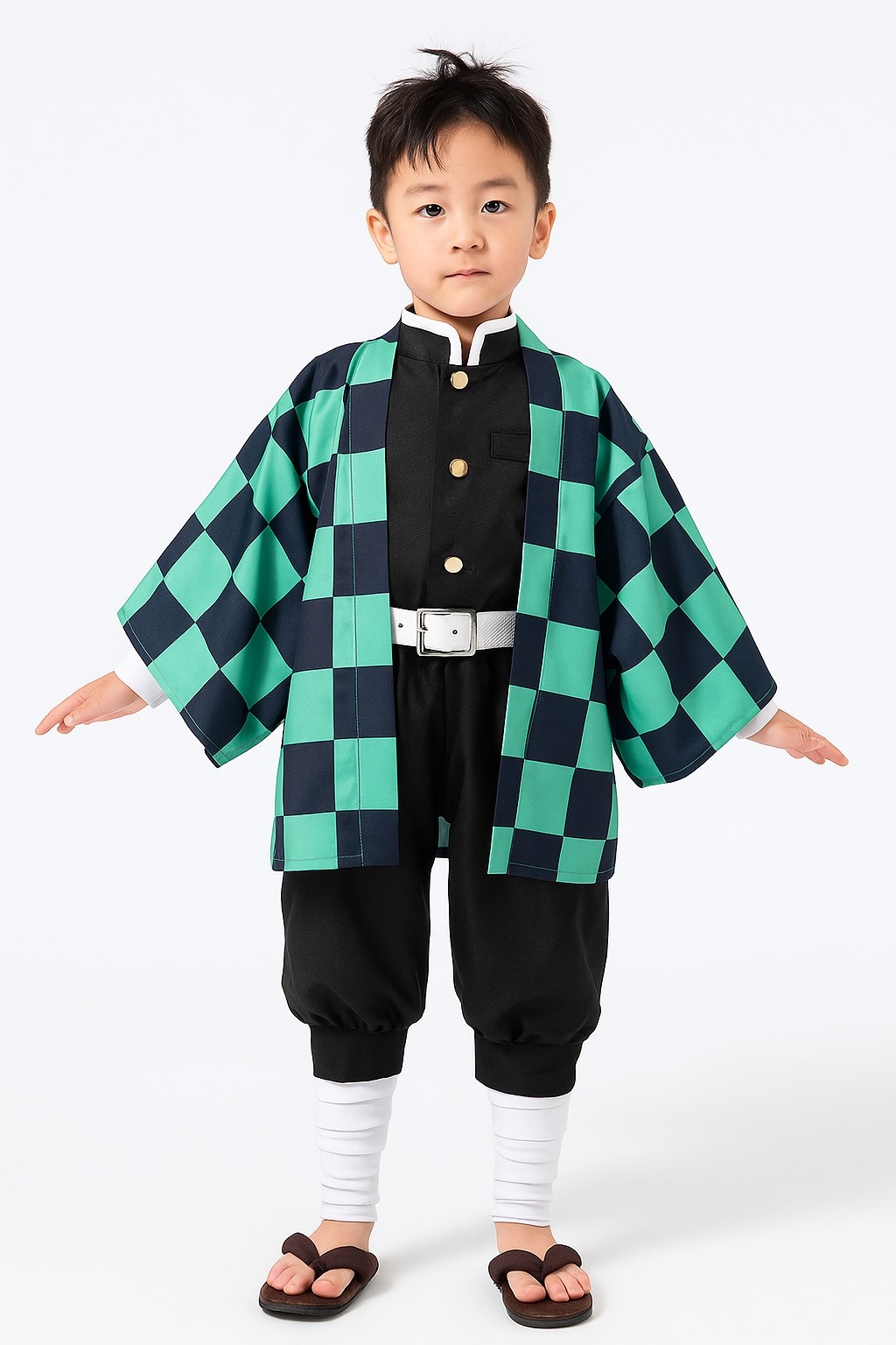 (งานพรีเมียม)7C149 ชุดเด็ก คามาโดะ ทันจิโร่ ดาบพิฆาตอสูร Kamado Tanjiro Kimetsu no Yaiba or Demon Slayer