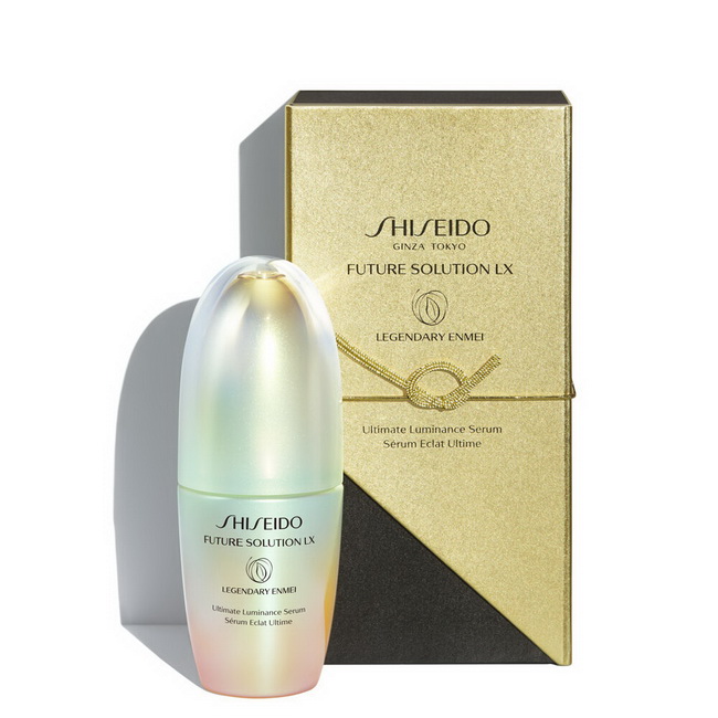 Shiseido Future Solution LX Legendary Enmei Ultimate Luminance Serum30ml. เซรั่มสูตรเข้มข้นที่ช่วยฟื้นบำรุง ให้ผิวดูเปล่งปลั่งสว่างกระจ่างใส ลดเลือนริ้วรอย ให้ผิวแลดูอ่อนเยาว์ด้วยเทคโนโลยีใหม่สูตรผสมล่าสุด ที่จะช่วยเสริมการทำงานของระบบผิวตามธร