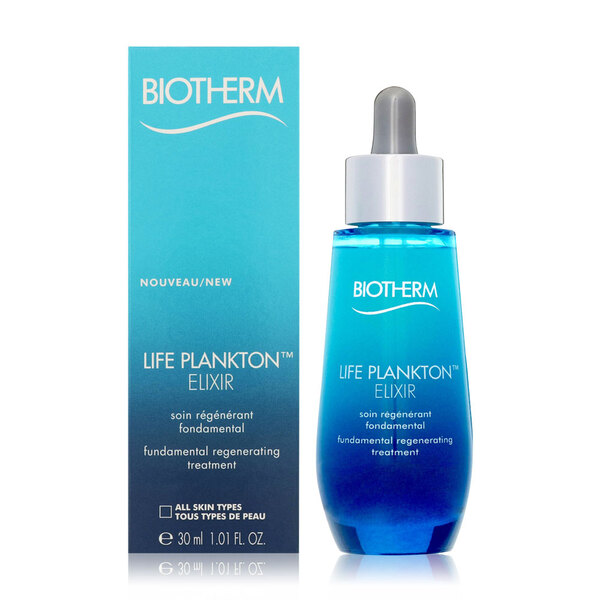 BIOTHERM Life Plankton Elixir Serum 30 ml. เซรั่มแพลงตอน สุดเข้มข้นที่จะช่วยฟื้นบํารุงผิวอย่างล้ำลึก ลดเลือนริ้วรอย เสริมปราการให้ผิวแข็งแรงจุดด่างดำดูจางลง ผิวกระจ่างใส เรียบเนียน คืนความอ่อนเยาว์ กระชับใน 8 วัน เผยผิวสุขภาพดีแบบขั้นสุด