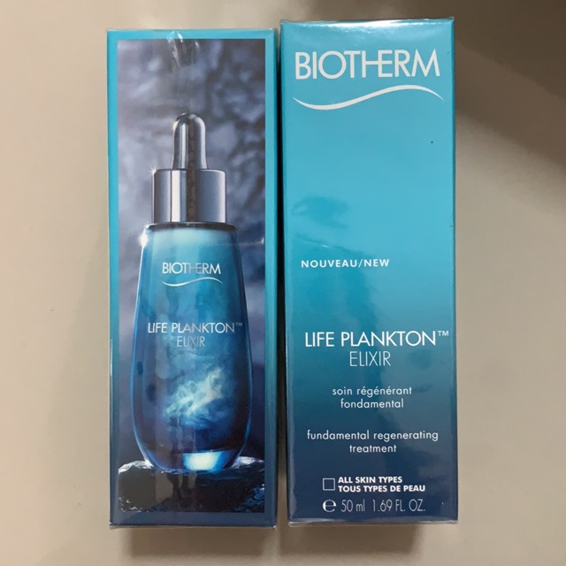 BIOTHERM Life Plankton Elixir Serum 50 ml. เซรั่มแพลงตอน สุดเข้มข้นที่จะช่วยฟื้นบํารุงผิวอย่างล้ำลึก ลดเลือนริ้วรอย เสริมปราการให้ผิวแข็งแรงจุดด่างดำดูจางลง ผิวกระจ่างใส เรียบเนียน คืนความอ่อนเยาว์ กระชับใน 8 วัน เผยผิวสุขภาพดีแบบขั้นสุด