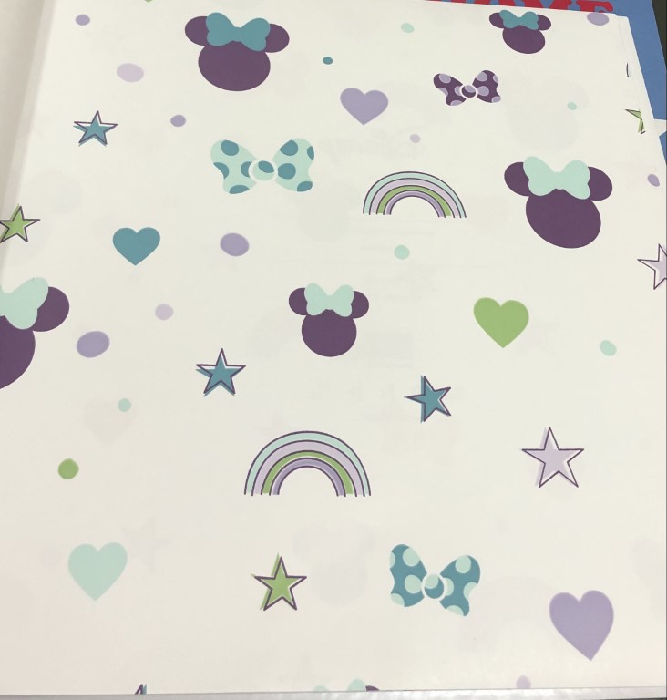 wall การ์ตูน ลิขสิทธิ์ใหม่  ยาว 10ม กว้าง 53ซม ม้วน5ตรม cd