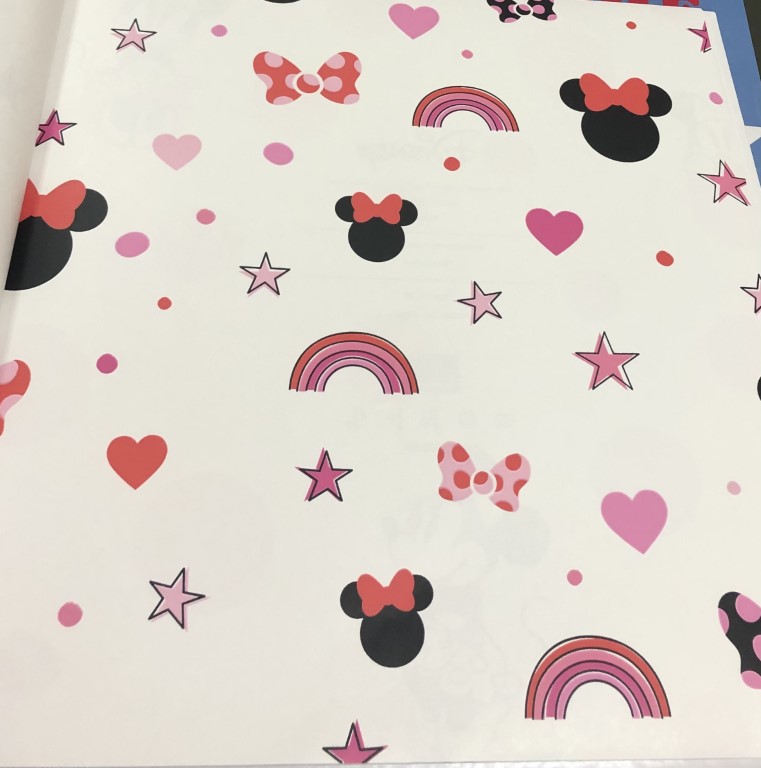 wall การ์ตูน ลิขสิทธิ์ใหม่  ยาว 10ม กว้าง 53ซม ม้วน5ตรม cd