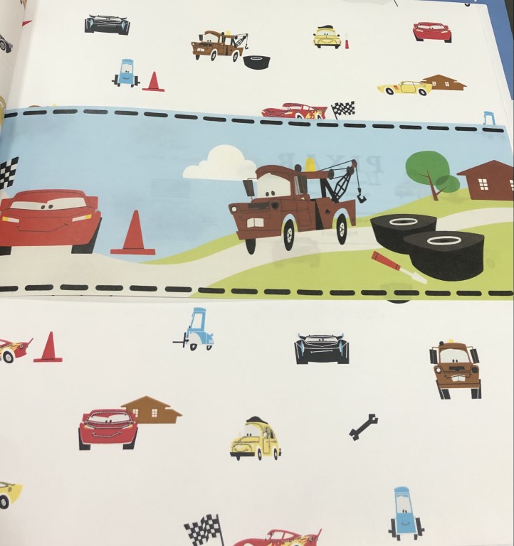 wall การ์ตูน ลิขสิทธิ์ใหม่  ยาว 10ม กว้าง 53ซม ม้วน5ตรม cd