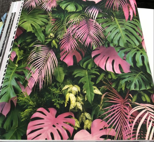 wallใบไม้ ยาว 10ม กว้าง 53ซม ม้วน5ตรม ltw