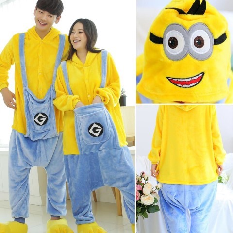 7C174 ชุดมาสคอต ชุดนอน ชุดแฟนซี มินเนี่ยน Mascot Minion Costumes