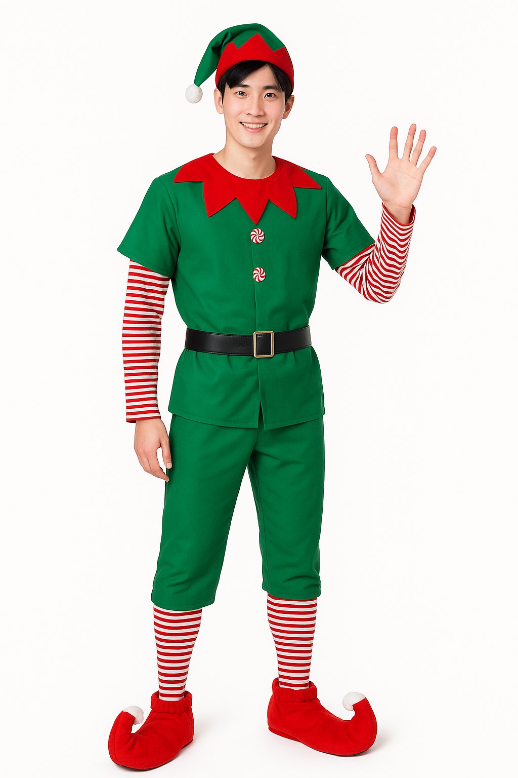 ++พร้อมส่ง++ชุดซานต้าสีเขียว ชุดเอลฟ์ ELFผู้ชาย ชุดซานตาคลอส ชุดเอลฟ์ ชุดคริสต์มาส เอลฟ์ christmas