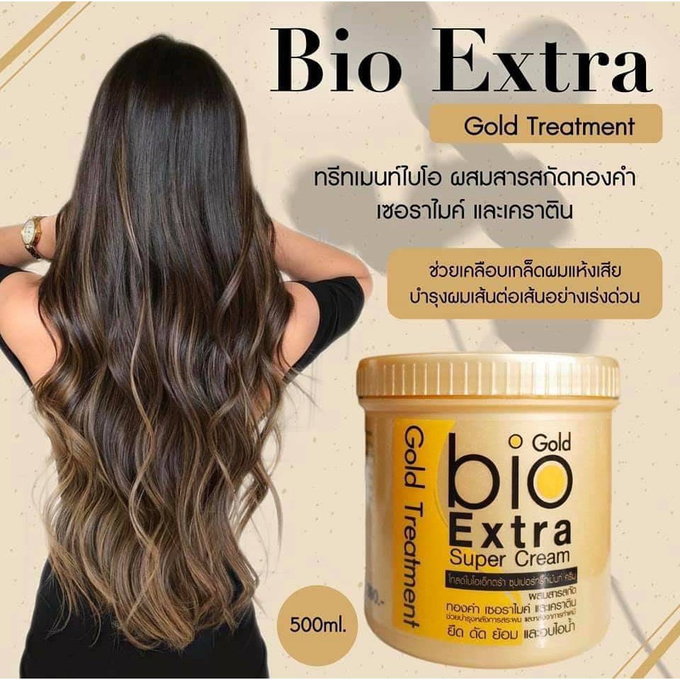 Bio Gold Extra Super Treatment Cream 500g. ครีมบำรุงเส้นผมโกลด์ไบโอเอ็กตร้า ซุปเปอร์ทรีทเม้นท์ ครีม