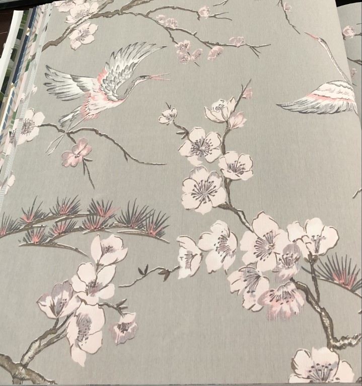 wallใบไม้ ยาว 10ม กว้าง 53ซม ม้วน5ตรม rkbk