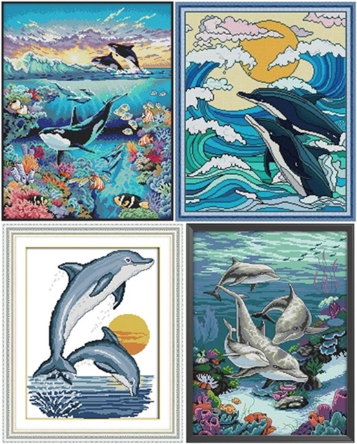 Dolphin (ไม่พิมพ์/พิมพ์ลาย)