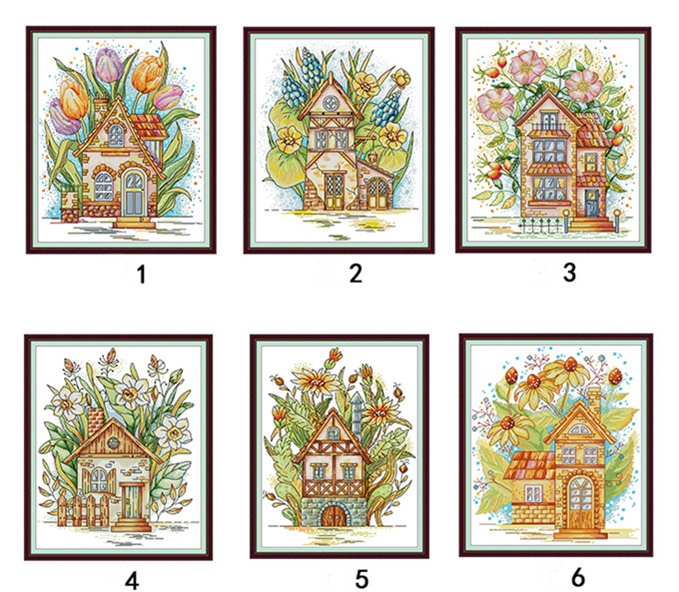 Flower hut (ไม่พิมพ์/พิมพ์ลาย)