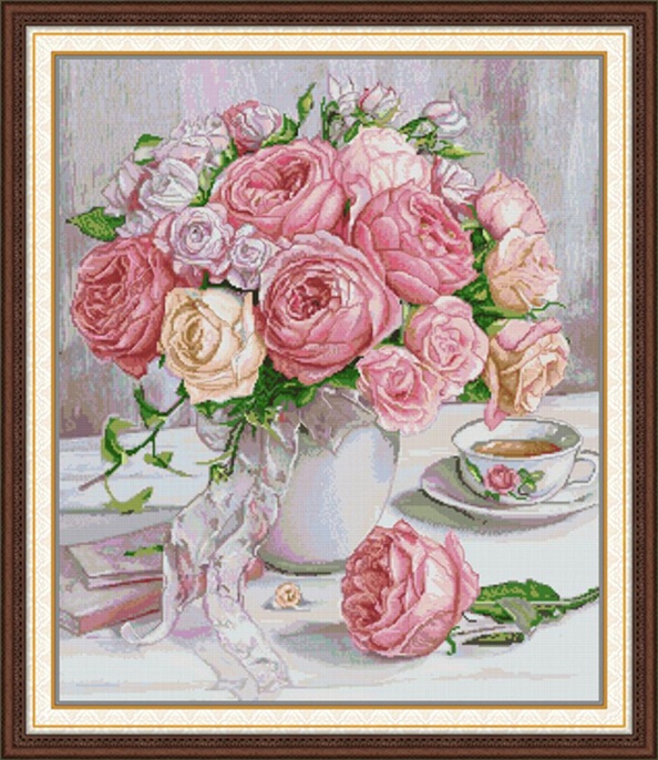 Rose Vase (ไม่พิมพ์/พิมพ์ลาย)