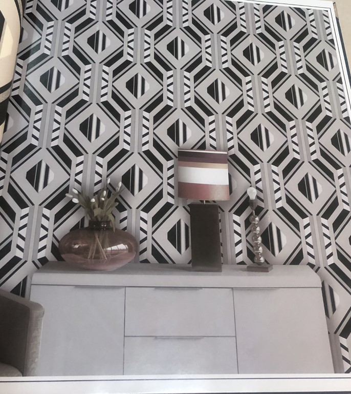 wallโมเดิร์น กราฟฟิก ยาว10ม กว้าง53ซม ม้วน5ตรม ric