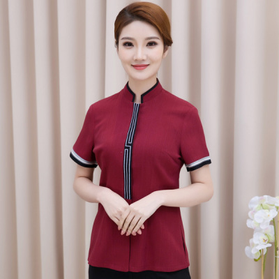 pre-oder**เสื้อพนักงานแม่บ้าน เสื้อแม่บ้านทำความสะอาด พนักงานสปา พนักงานโรงแรม พนักงานรีสอร์ท (สินค้าไม่รวมกางเกง) ***สินค้าไม่สามารถเปลี่ยนสีและรูปแบบได้คะ สีตามภาพ ไซร์ L XL 2XL 3XL 4XL
