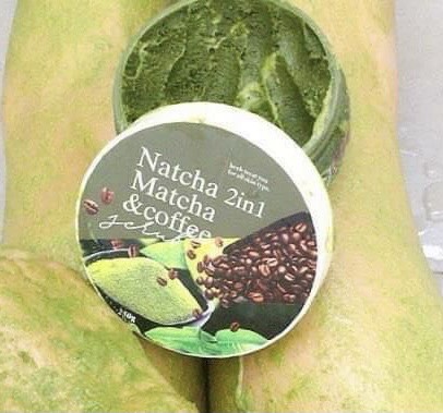 สครับณัชชา ชาเขียว กาแฟNatcha matcha&coffee ขนาด250g