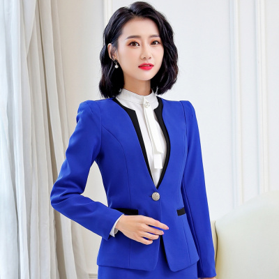 pre-order ** ชุดทำงาน ชุดพนักงานบริษัท ชุดยูนิฟอร์ม (เสื้อสูท) สีตามภาพ ไซร์ S M L XL 2XL 3XL 4XL   