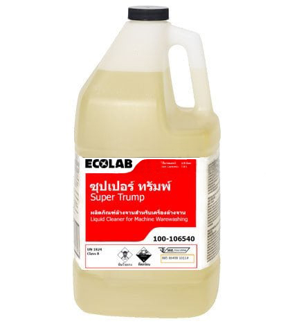 น้ำยาล้างจานใช้กับเครื่องล้างจาน สูตรเข้มข้น ซุปเปอร์ ทรัมพ์  3.8 ลิตร
