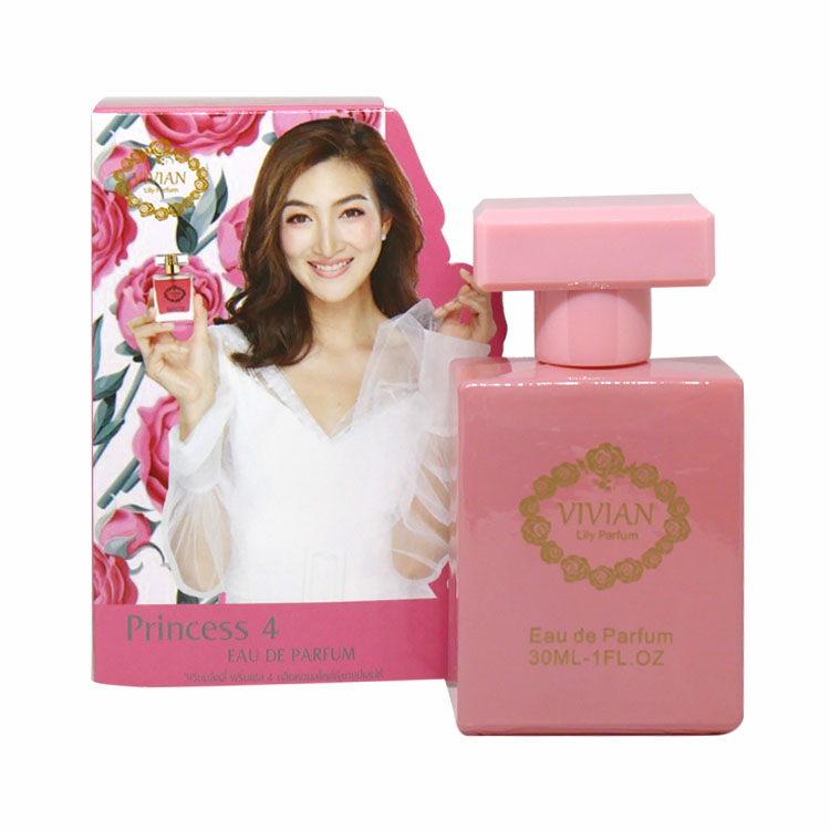 Vivian Lily Parfum น้ำหอมวิเวียนรุ่นลิลลี่ ขนาด 30 ML.Princess 4 กลิ่นหอมหวานสไตล์ผู้ชายมีเสน่ห์