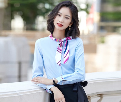 pre-order ** ชุดทำงาน ชุดพนักงานบริษัท ชุดยูนิฟอร์ม (เสื้อเชิ้ต) สีตามภาพ ไซร์ S M L XL 2XL 3XL 4XL