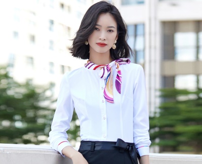 pre-order ** ชุดทำงาน ชุดพนักงานบริษัท ชุดยูนิฟอร์ม (เสื้อเชิ้ต) สีตามภาพ ไซร์ S M L XL 2XL 3XL 4XL